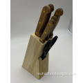 7pcs knife block set Wood handle